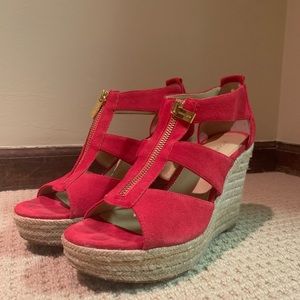 Red MICHAEL by Michael Kors Wedges, US Women’s 8